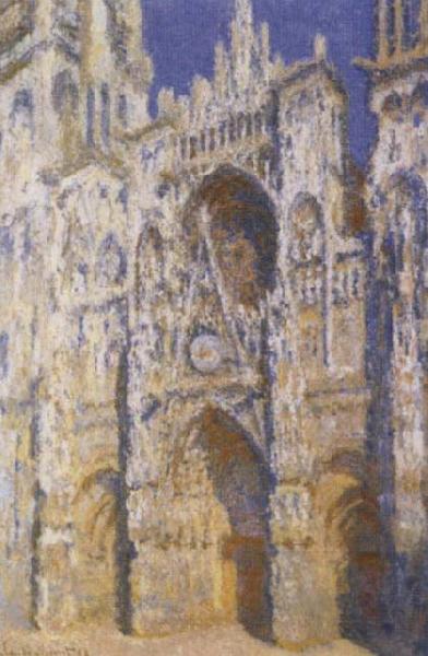 Claude Monet Rouen Cathedral in Brights Sunlight China oil painting art